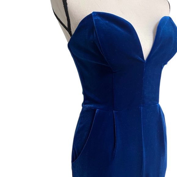 Cherri Jumpsuit in Royal Velvet Amanda Uprichard size P Revolve - Picture 6 of 6